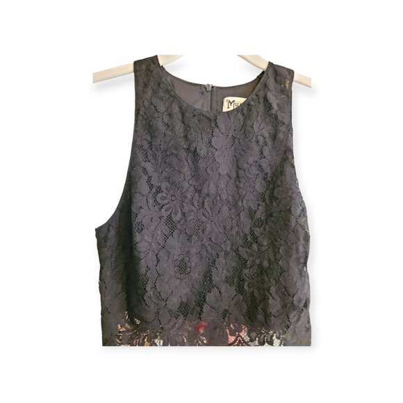 Show Me Your MuMu Sleeveless Lace Crop Top XS - Picture 6 of 8